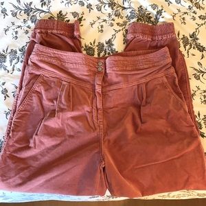 NWOT Anthropologie Velvet Joggers SZ Large